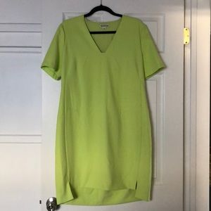 Neon Green Short Sleeve Dress